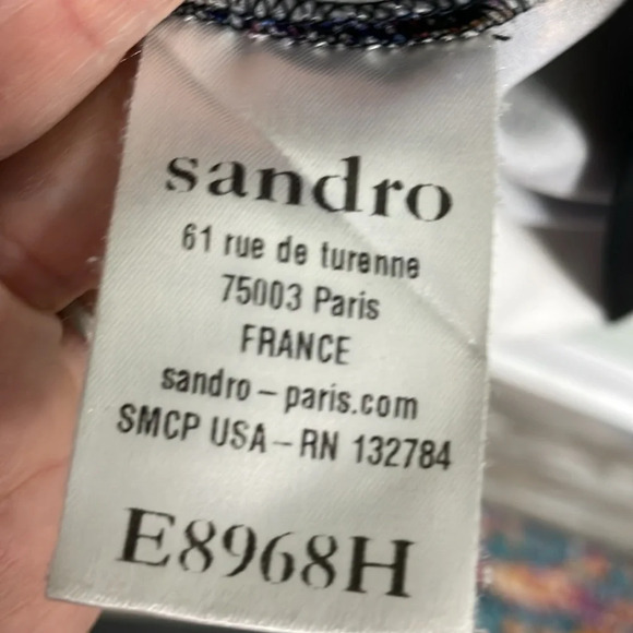 Sandro Paris Black Top size 2 - Picture 9 of 10